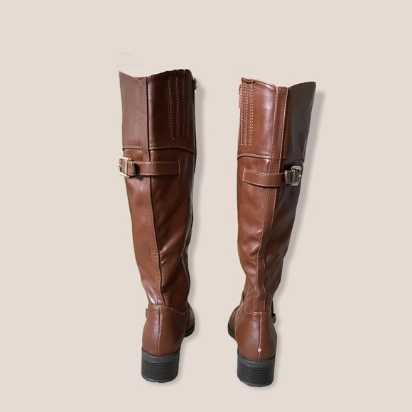 Alfani Fidoe Almond Toe Riding Boots 5.5 Brown - Picture 4 of 5